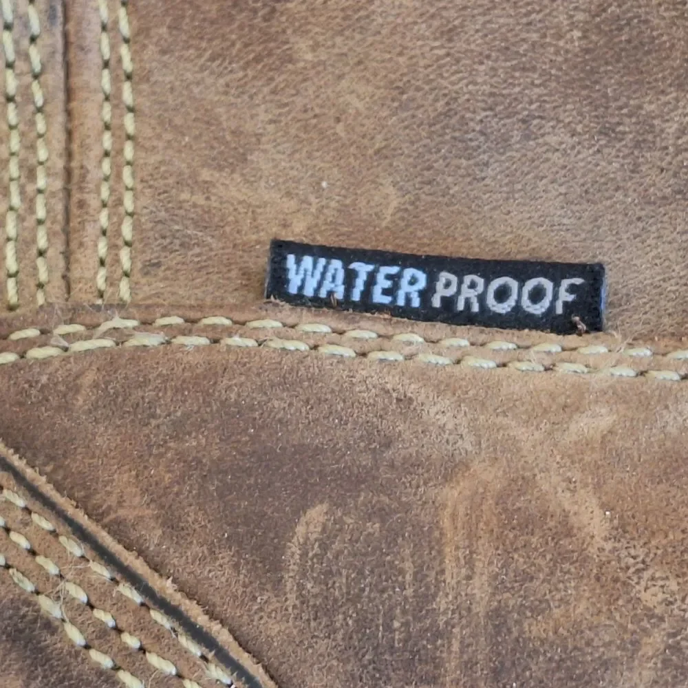 Browning Waterproof Leather Work Boot Men 9.5 WIDE #BR9105 Ranch Hunting Comfort